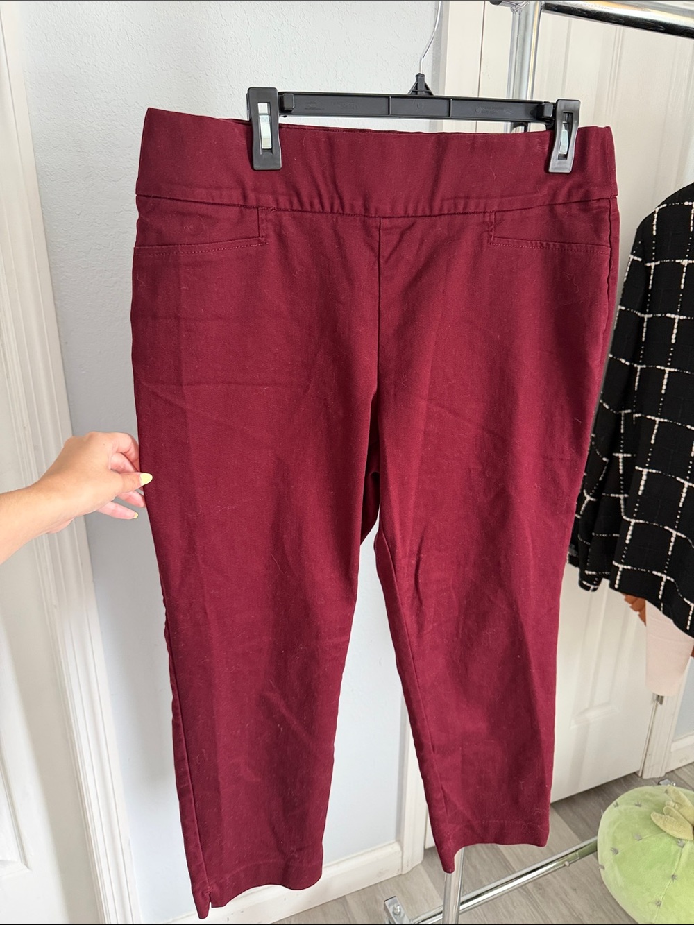St. John's Bay Burgundy Ankle Pants